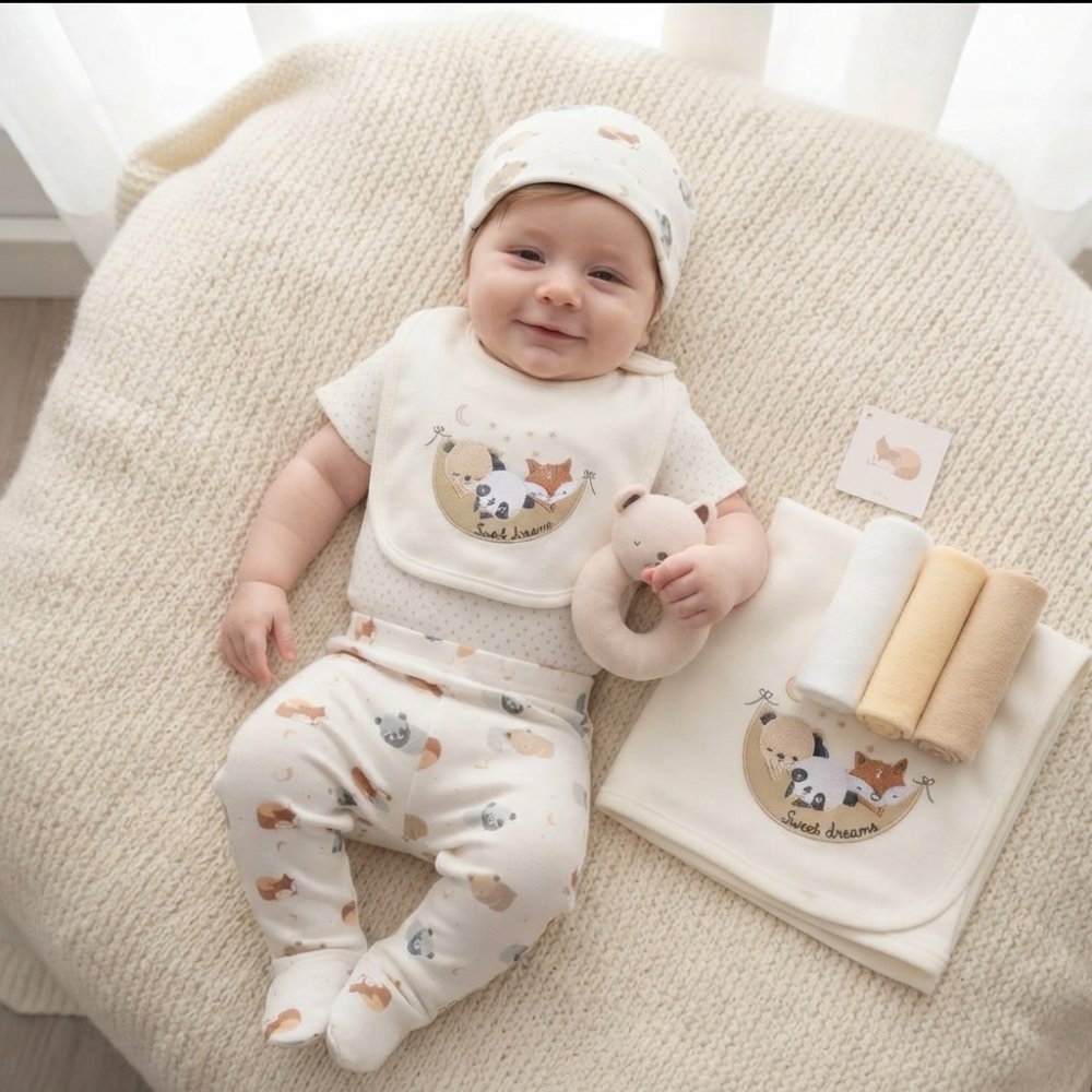H14881: Baby Unisex Sweet Dreams 10 Piece Mesh Bag Gift Set (NB- 6 Months) H14881: Baby Unisex Sweet Dreams 10 Piece Mesh Bag Gift Set (NB- 6 Months)